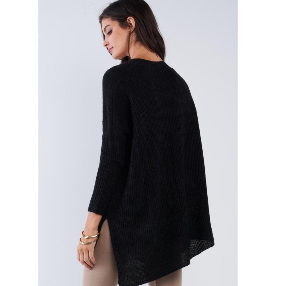 V-Neck Asymmetrical Oversized Tunic NWT - Picture 3 of 3
